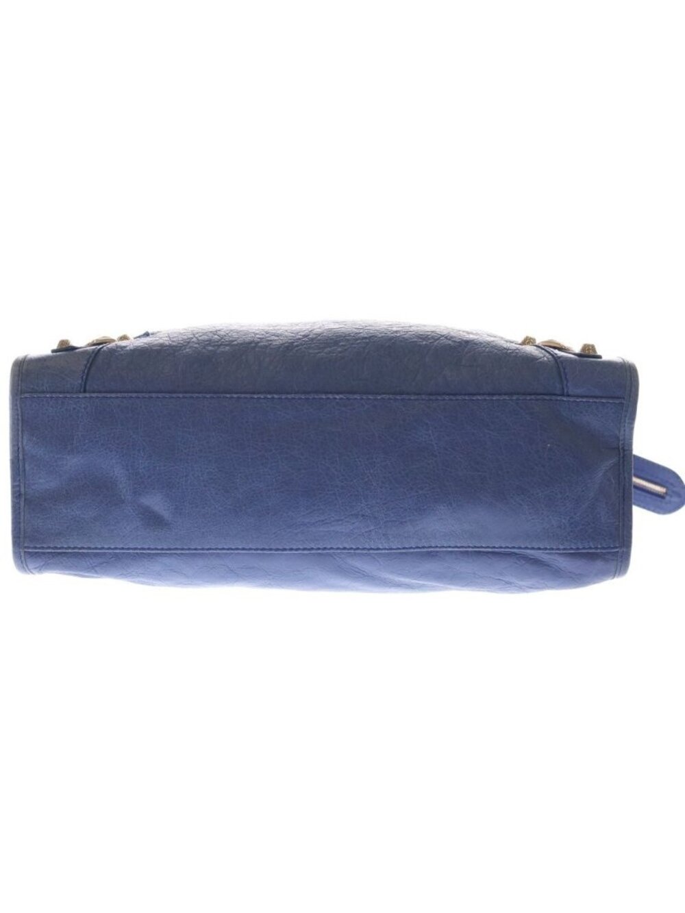 Balenciaga Giant City 2-Way Shoulder Bag Blue Leather Pink Gold - Picture 4 of 7